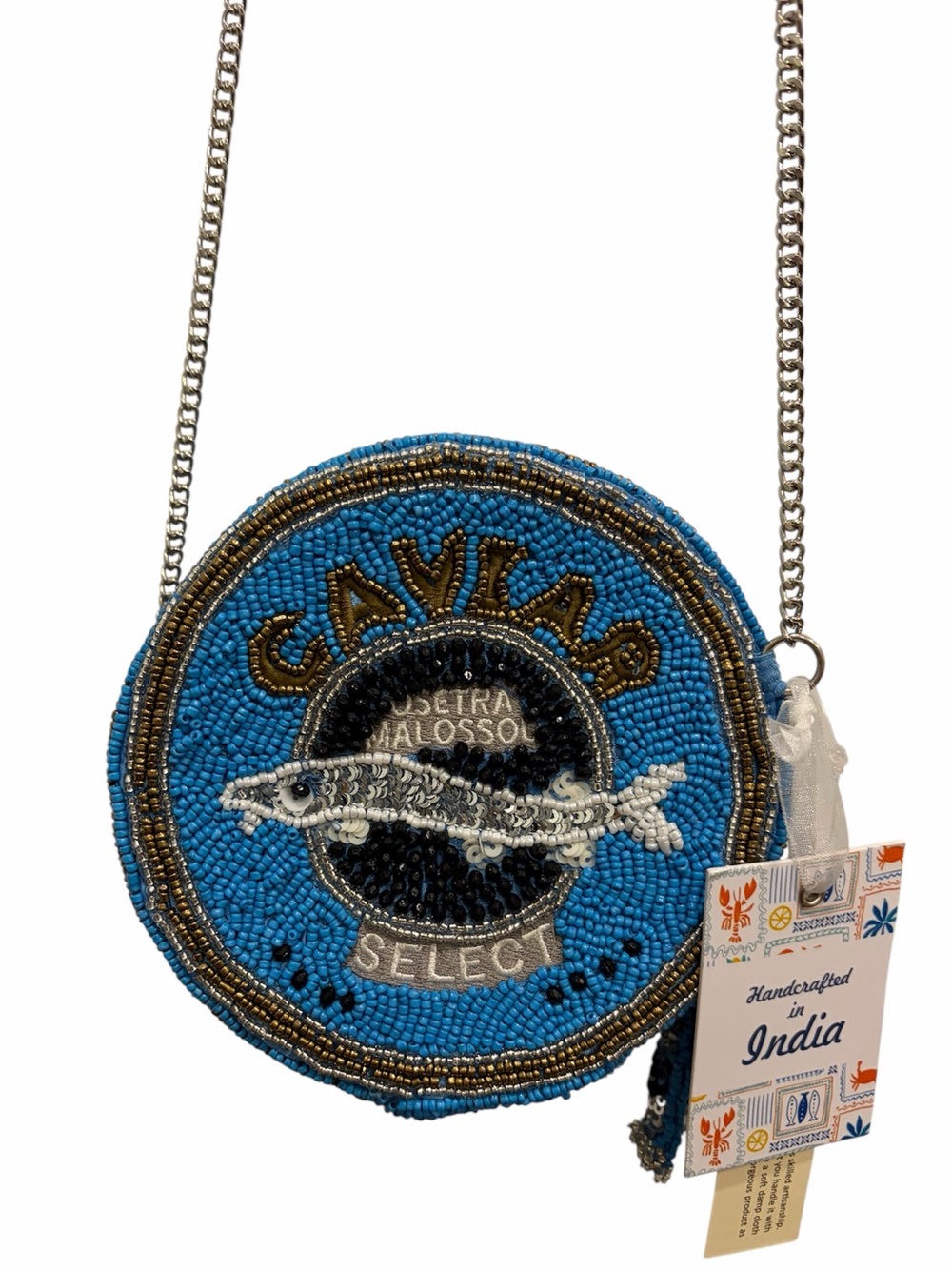 NWT: *Viral* Caviar Beaded Bag 🐟 From India to You 🐟
